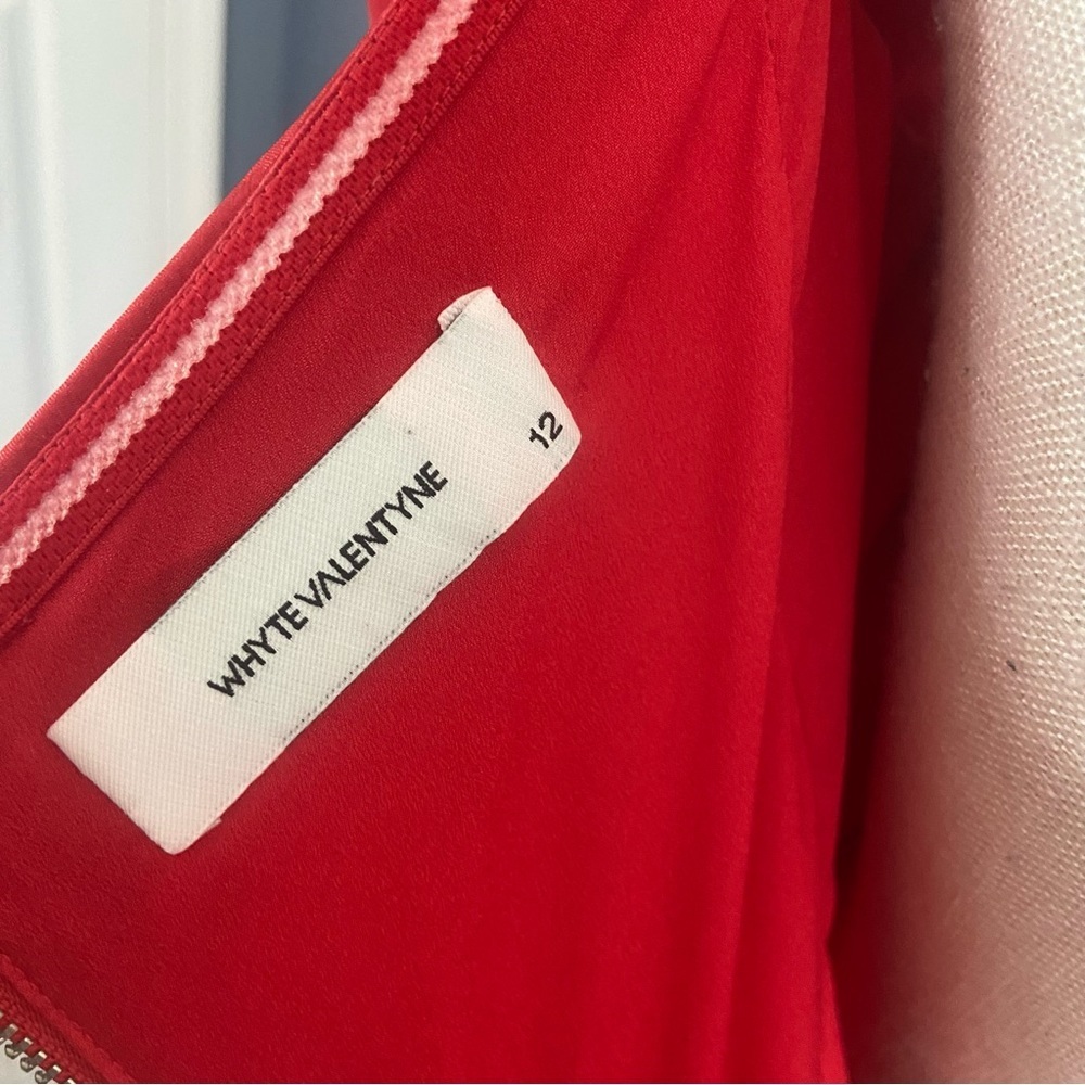 Whyte Valentyne Red Ruched Bodycon Mini Dress - Picture 3 of 9